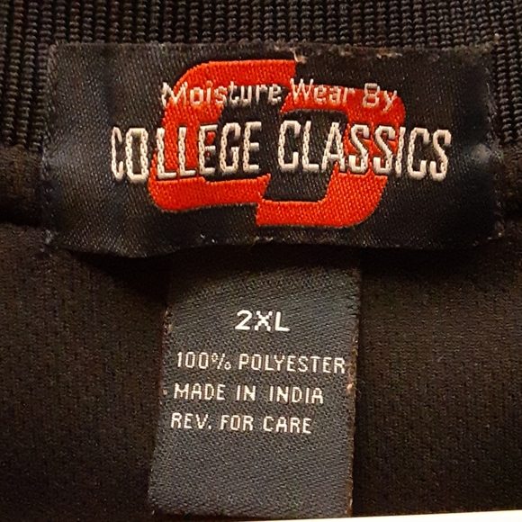 College Classics MoistureWear AUBURN TIGERS polo orange blue short slv XXL  EUC… - Picture 3 of 5